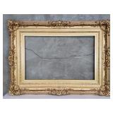 Large vintage ornate gilt wood and chalk picture