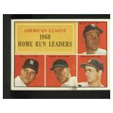 1961 Topps Home Run Leaders Mickey Mantle