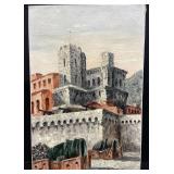 Signed oil on canvas painting