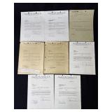 Lot of vintage Walt Disney distribution contracts