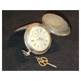 Vintage 875 silver Ancre pocket watch