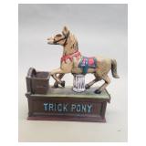 Vintage Trick pony mechanical coin bank