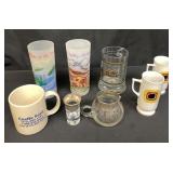 Group of vintage glassware