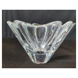 Orrefors crystal bowl designed by Lars Hellsten.