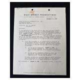 Walt Disney 1956 distribution contract