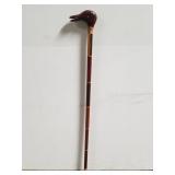 Vintage hand-made wood walking stick