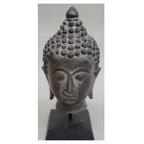 Vintage brass Buddha head figure