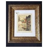 Framed Louis Haumont signed print