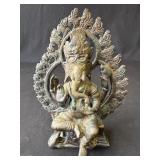 Antique brass lord Ganesha statue