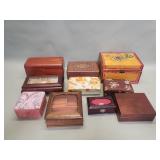 Group of jewelry boxes
