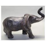 Vintage cast iron elephant figure