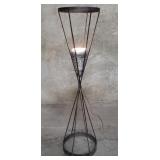 Mid-century Modern iron and ceramic floor lamp
