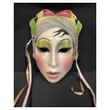 Vintage Claudia Cohen 'About Face' ceramic wall