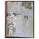 Vintage 1987 baseball scrapbook