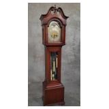 Colonial Mfg. Co. mahogany grandfather's clock