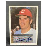 Pete Rose signed card