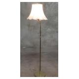Vintage brass adjustable arm swing floor lamp