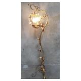 Hollywood Regency-style gilt metal floral floor