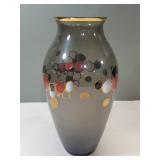 Hand painted Egermann's Bohemia Crystal vase