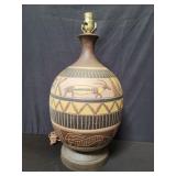 Mid century Modern ceramic table lamp with