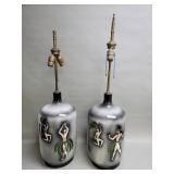 Pair of Sascha Brastoff signed mid century