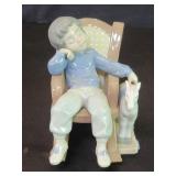Lladro porcelain 'All tuckered out' figurine