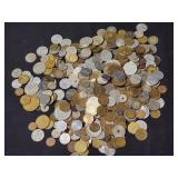 Vintage foreign coin collection