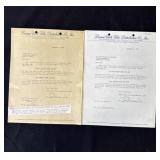 Pair of Walt Disney 1955 distribution contracts