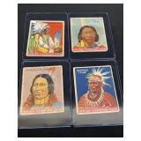 Group of vintage Goudey Indian Gum' trading