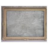 Large vintage gilt wood and chalk picture frame