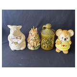 Lot of vintage ceramic cookie jars