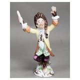 Meissen monkey conductor porcelain figurine