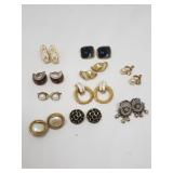 Vintage costume clip-on earrings