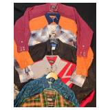 7 vintage western button front shirts