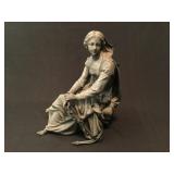Antique spelter statue