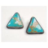 Elouise Kee sterling silver and turquoise earrings
