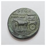 Ancient Roman Sestertius Agrippina Senior coin