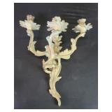 Vintage French style brass sconce