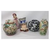 Group of Japanese porcelain vases, Royal Doulton