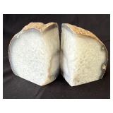 Pair of geode specimen bookends