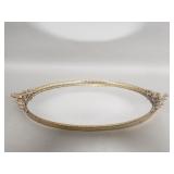 Hollywood Regency style mirrored perfume tray