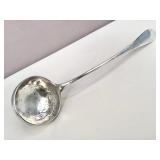 Large antique silver ladle