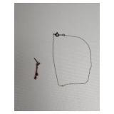 14k gold nugget earrings and bracelet