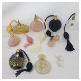Group of vintage perfume bottles