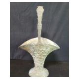 Vintage Dutch repousse silver plate basket