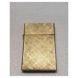 Vintage slim 14k gold plate lighter