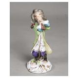 Meissen monkey musician porcelain figurine