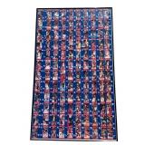 Framed 1991 Fleer uncut basketball card sheet