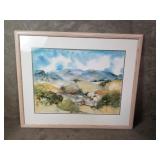 Large Grace McMaster original watercolor