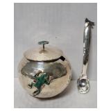 Emilia Castillo silver plate sugar bowl and